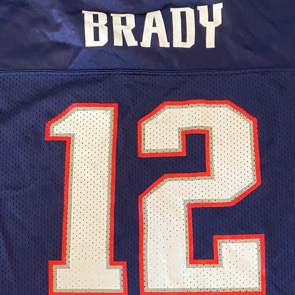 Reebok Navy Blue Brady Patriots Jersey - Picture 2 of 7